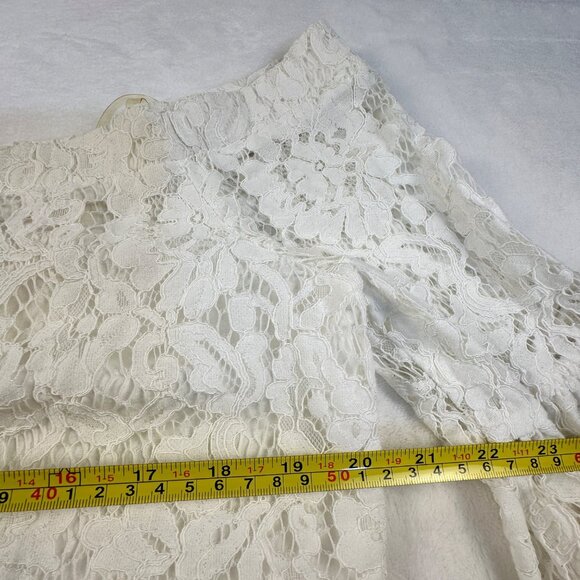 Eye Of The Neddle Womens Off Shoulder Dress Ivory Sz M/L Feminine Whismsical - Picture 7 of 16